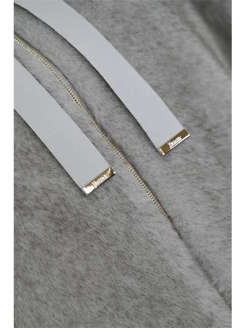 Cappa con zip effetto pelliccia Grigio Herno | GI000318D 127399410